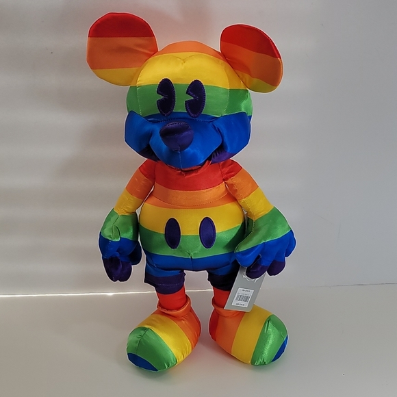 Disney Rainbow Collection Mickey Mouse Plush Pride - Picture 1 of 5
